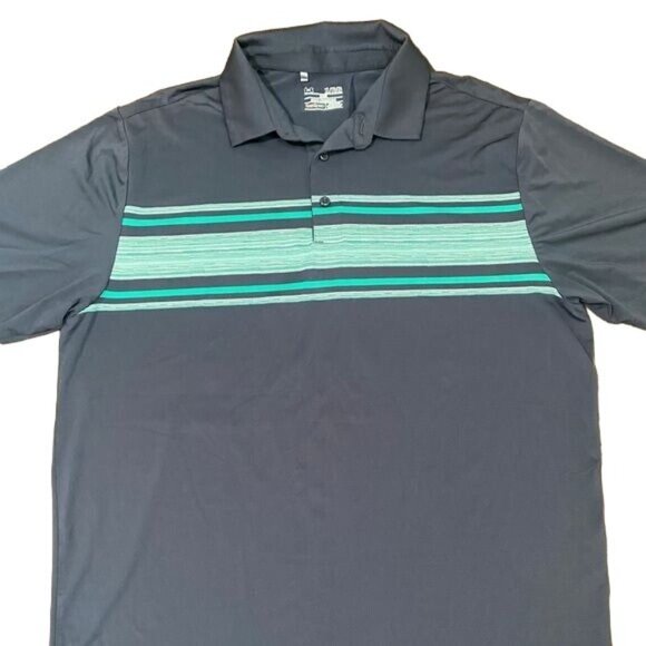 Under Armour Men's Playoff Space Dyed Polo Shirt XL Loose Moisture Wicking - Picture 4 of 7